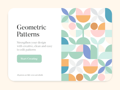 example of a simple geometric shape pattern used for web design