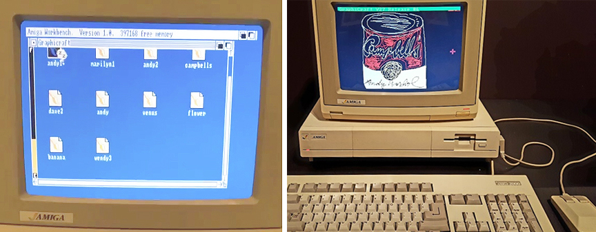 Warhol used an Amiga 1000 to create digital art