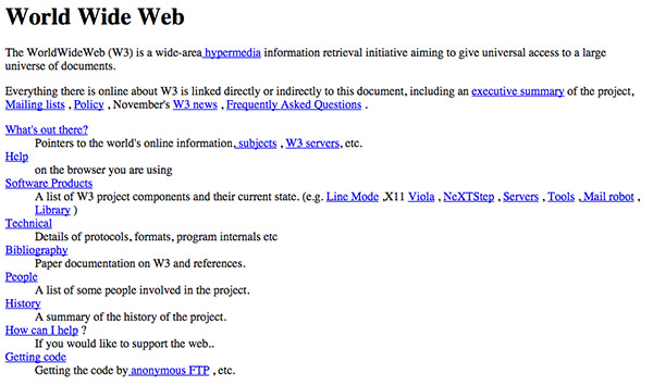 the first website ever published