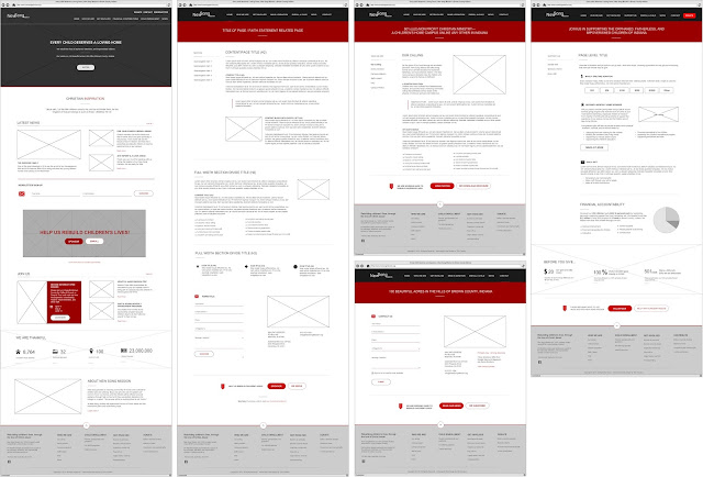Website Wireframes for New Song Mission - Planning Stage
