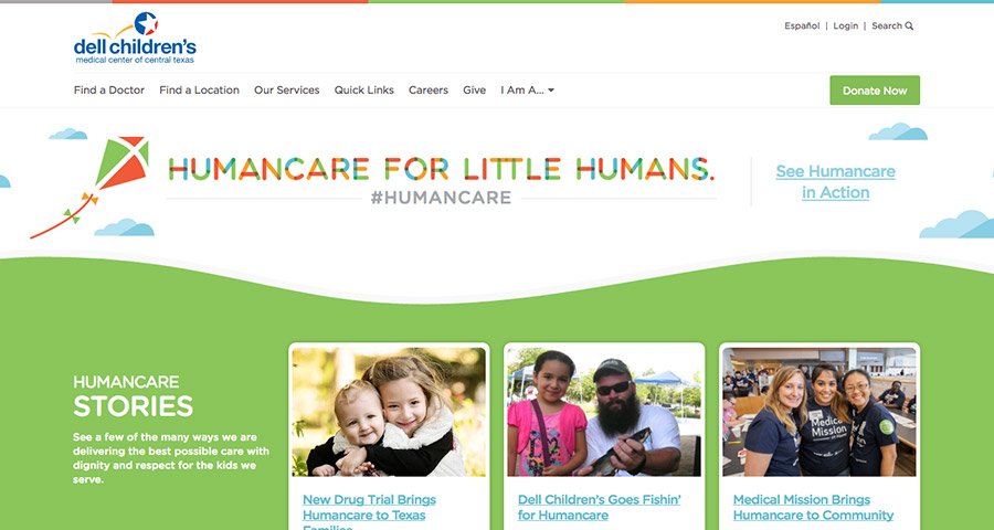 Dell Children's website