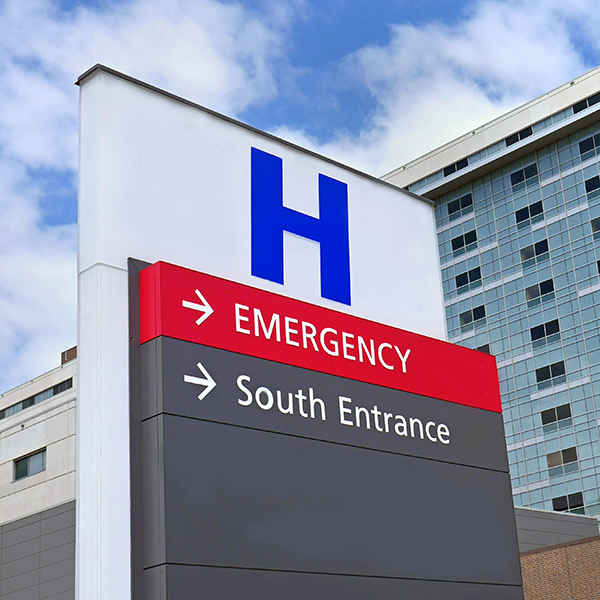 even hospitals, like the one pictured, need healthcare brand marketing strategies to keep patients satisfied