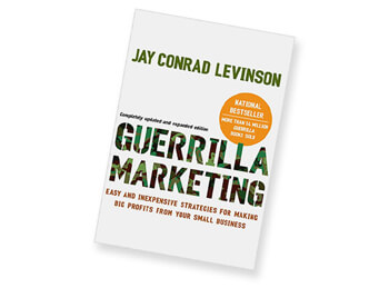 Cover of Jay Conrad Levinson’s book about healthcare guerrilla marketing