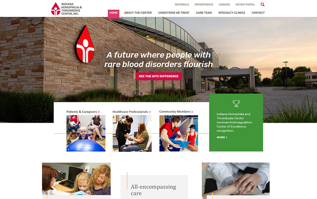 TBH Creative's healthcare website design