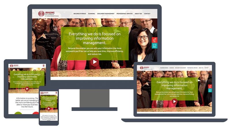 Imaging Office Systems new website design