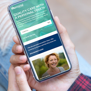 Logansport Memorial Hospital's healthcare website is optimized for mobile users