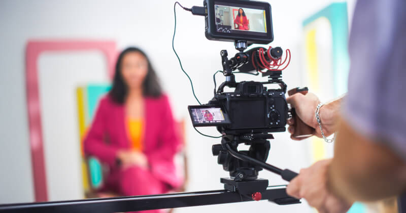 Shooting a digital marketing video
