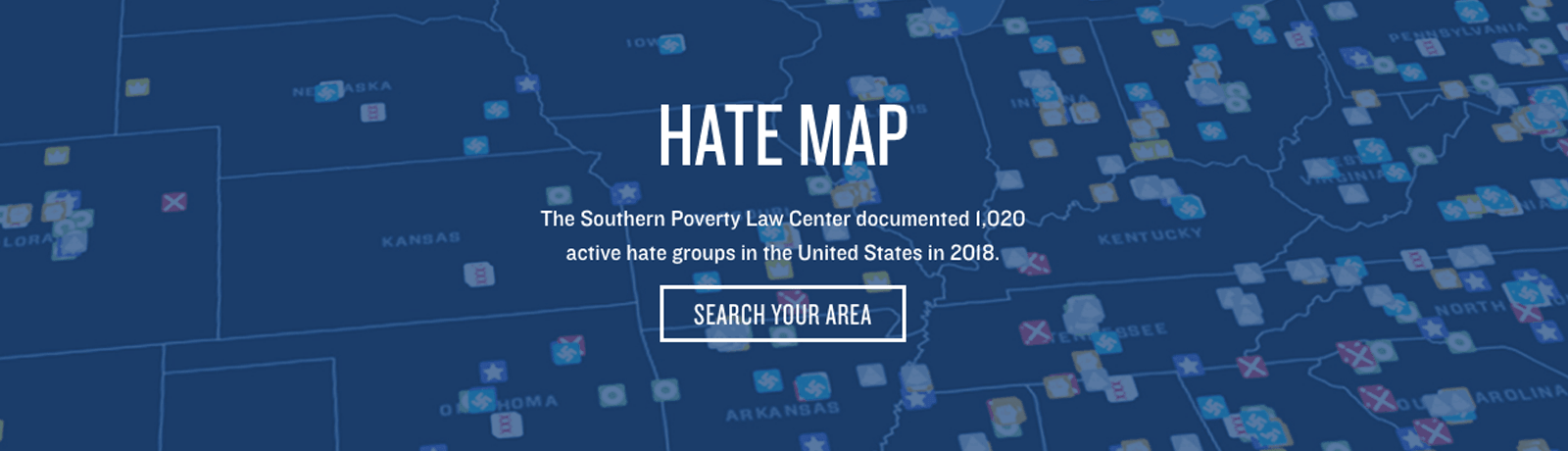 The Southern Poverty Law Center creates a sense of urgency with its CTA body copy and button prompt wording