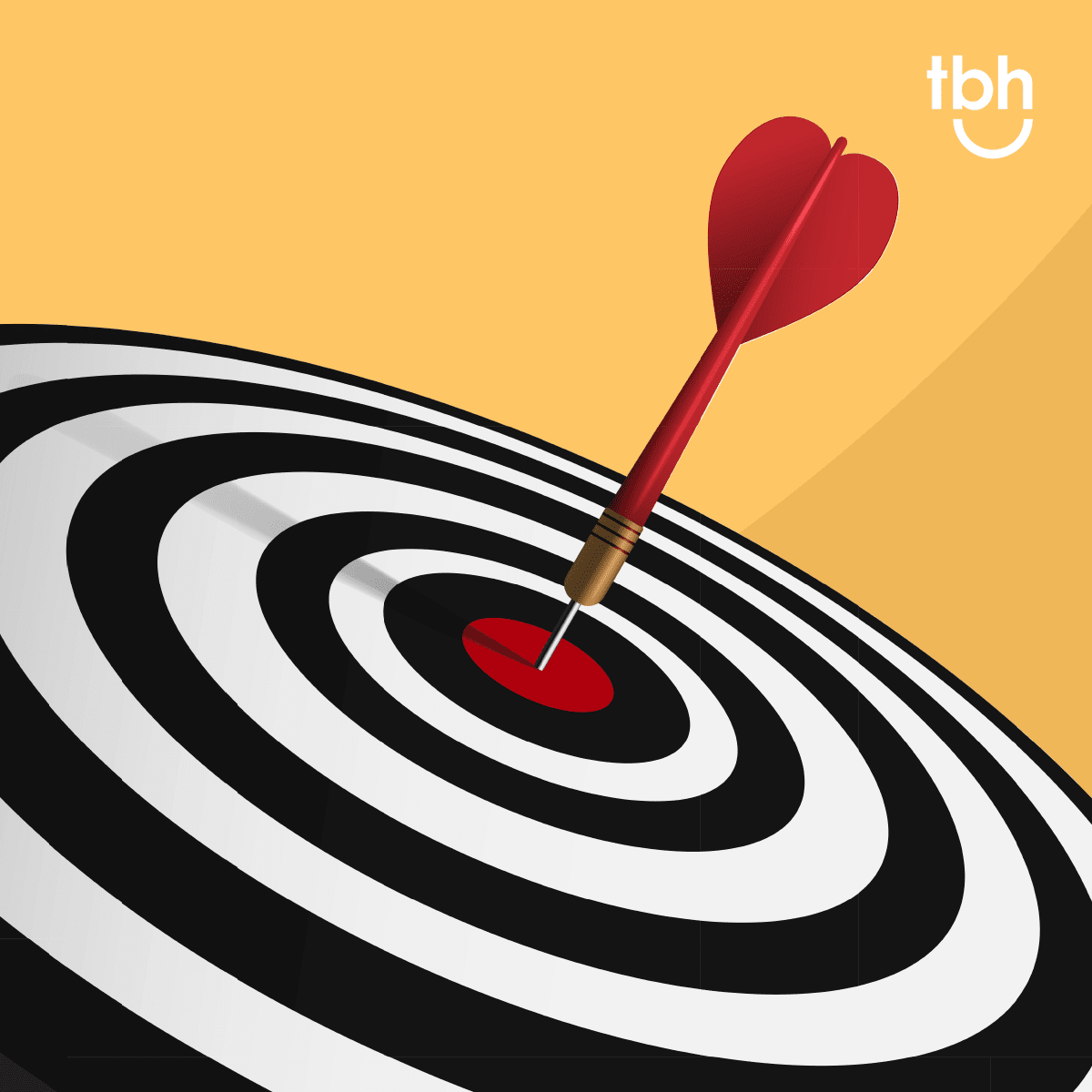 a bullseye used to represent strategic healthcare marketing