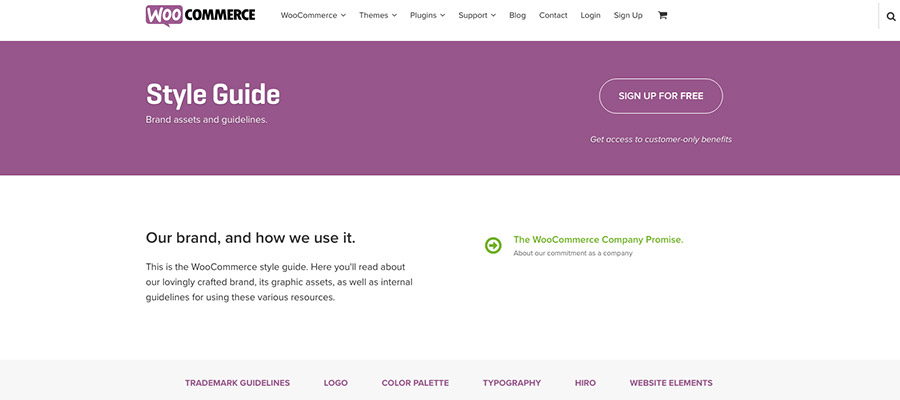 Woo Commerce style guide