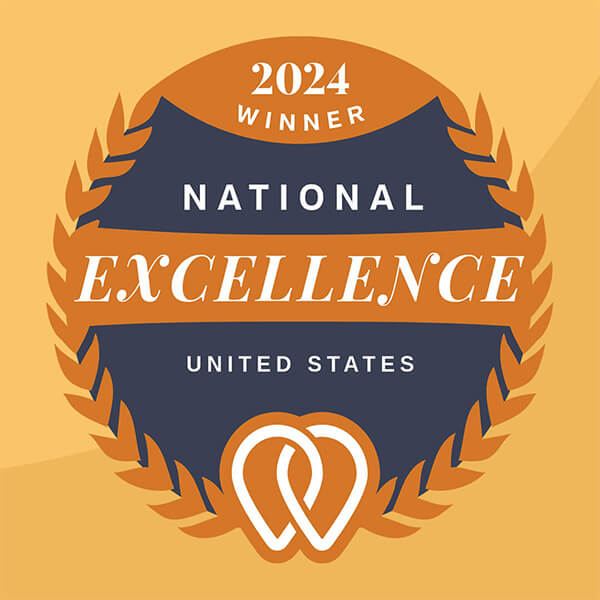 TBH 2024 National Excellence Award badge from UpCity