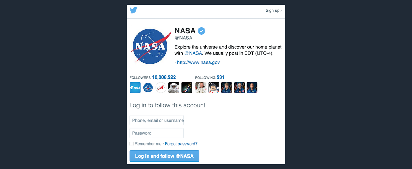 Twitter uses buttons to nudge their users to take desired actions