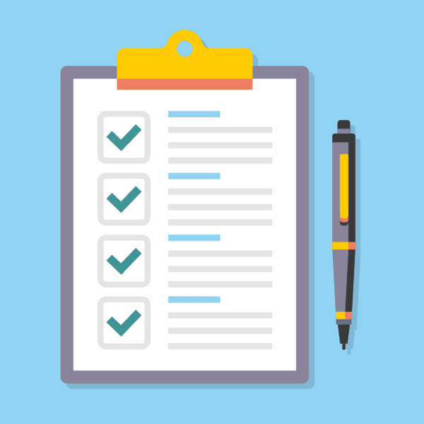 use a checklist to make sure you don't forget anything when preparing website content for production