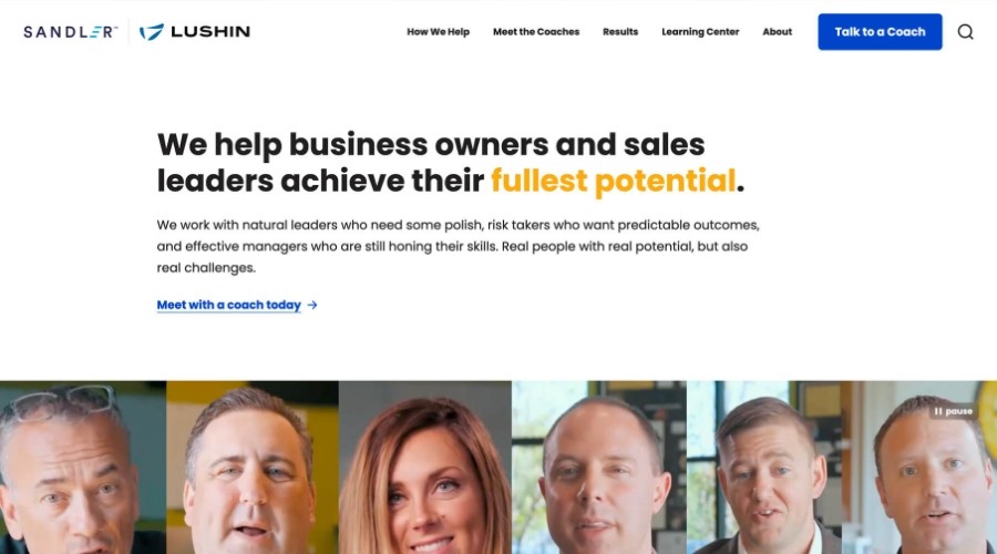 Lushin homepage in 2021