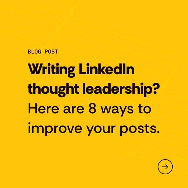 writing linkedin thought leadership