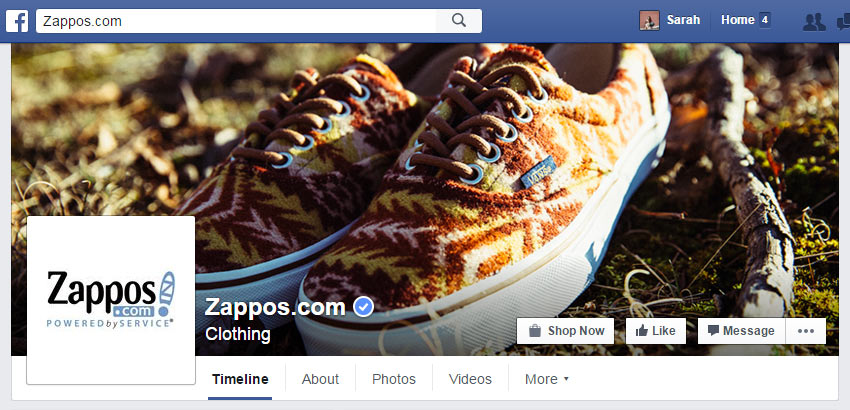 Zappos Facebook Cover Photo